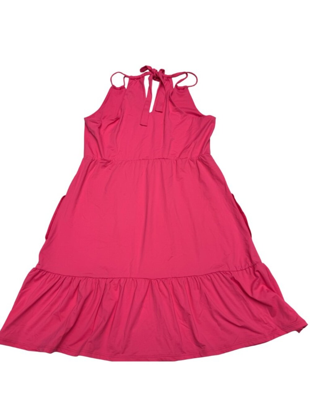 NWOT Tommy Bahama Women's Hot Pink Activewear Double Strap Spa Dress, Size S - Picture 2 of 9
